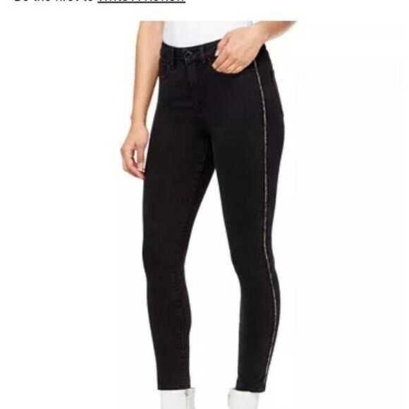 William Rast High Rise Waist Ankle Stretchy Jeans Side Piping Junior Size 28 - Picture 3 of 14